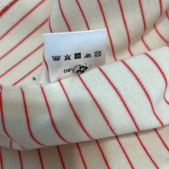 Lacoste Short Sleeve Stripe Cotton Dress Open Back Preppy NWT Sz 0 - Picture 12 of 14